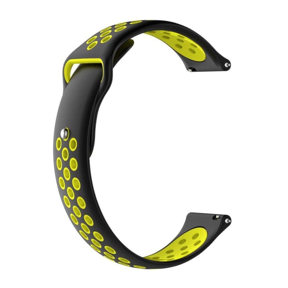 Huami Amazfit to-tone silikone urrem - Sort / Gul
