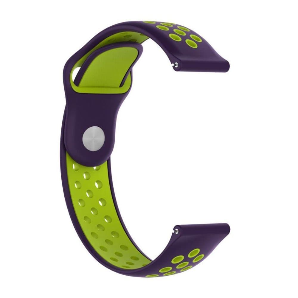 Huami Amazfit to-tone silikone urrem - lilla / Grøn