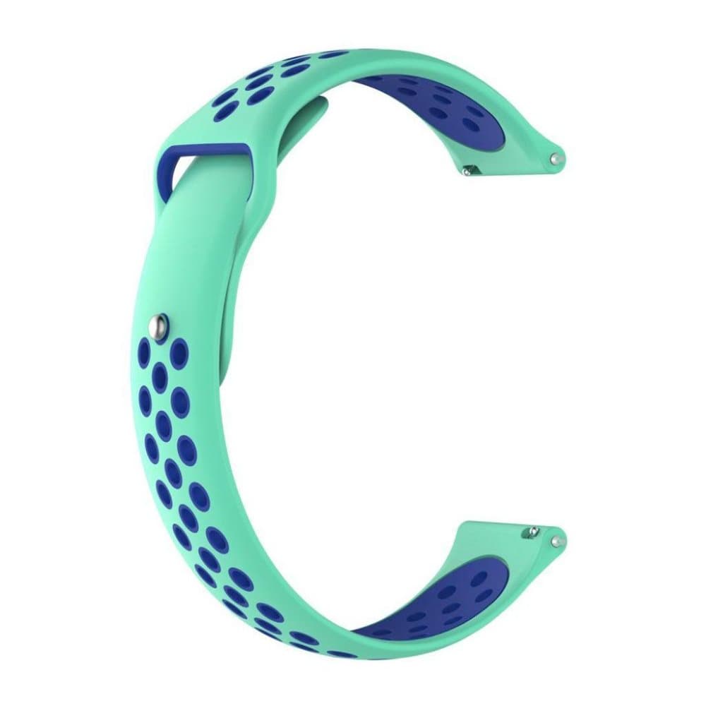 Huami Amazfit to-tone silikone urrem - Cyan / blå
