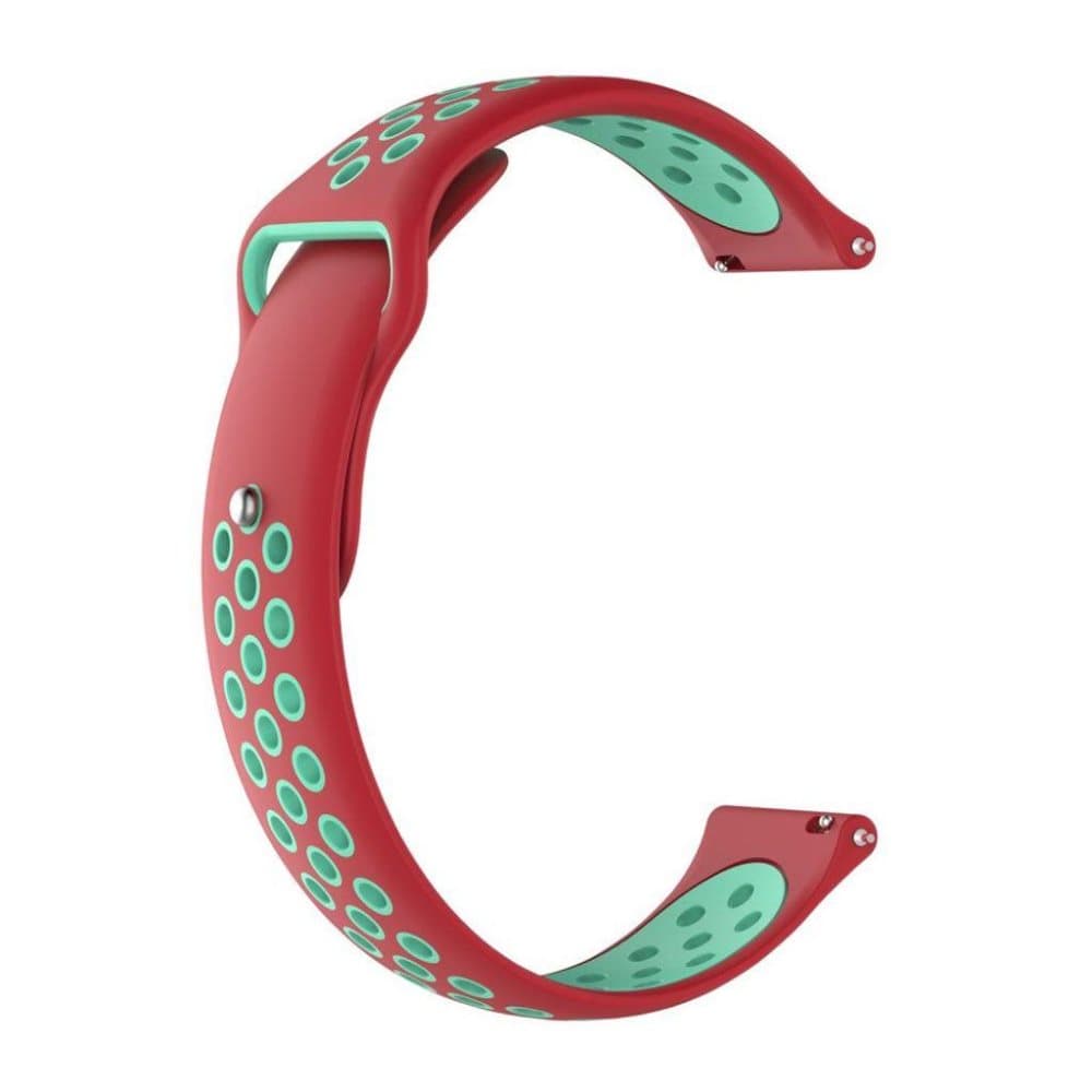 Huami Amazfit to-tone silikone urrem - rød / Cyan