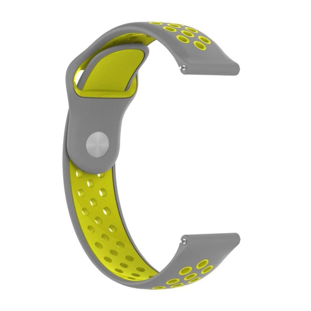 Huami Amazfit to-tone silikone urrem - Grå / Gul