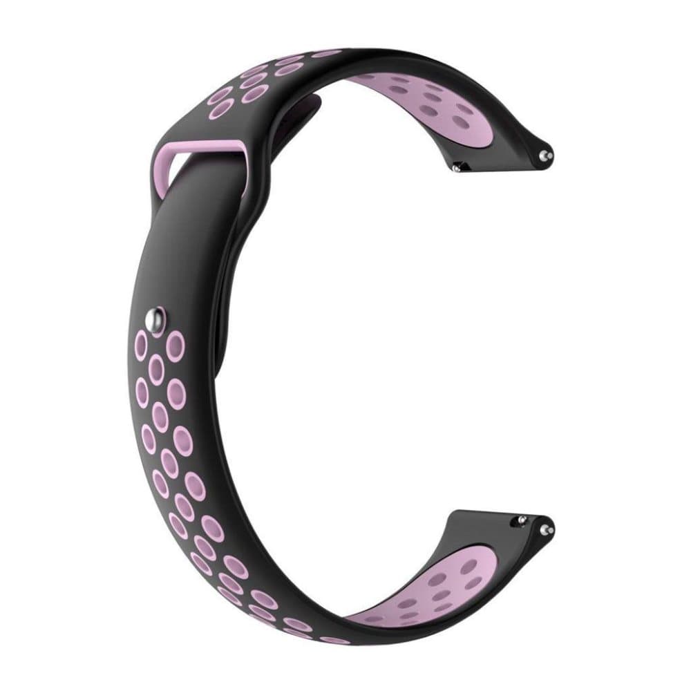 Huami Amazfit to-tone silikone urrem - Sort / Pink