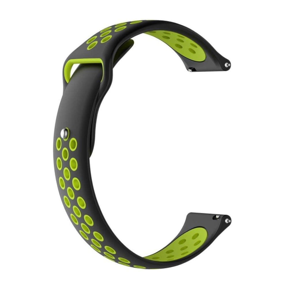 Huami Amazfit to-tone silikone urrem - Sort / Grøn