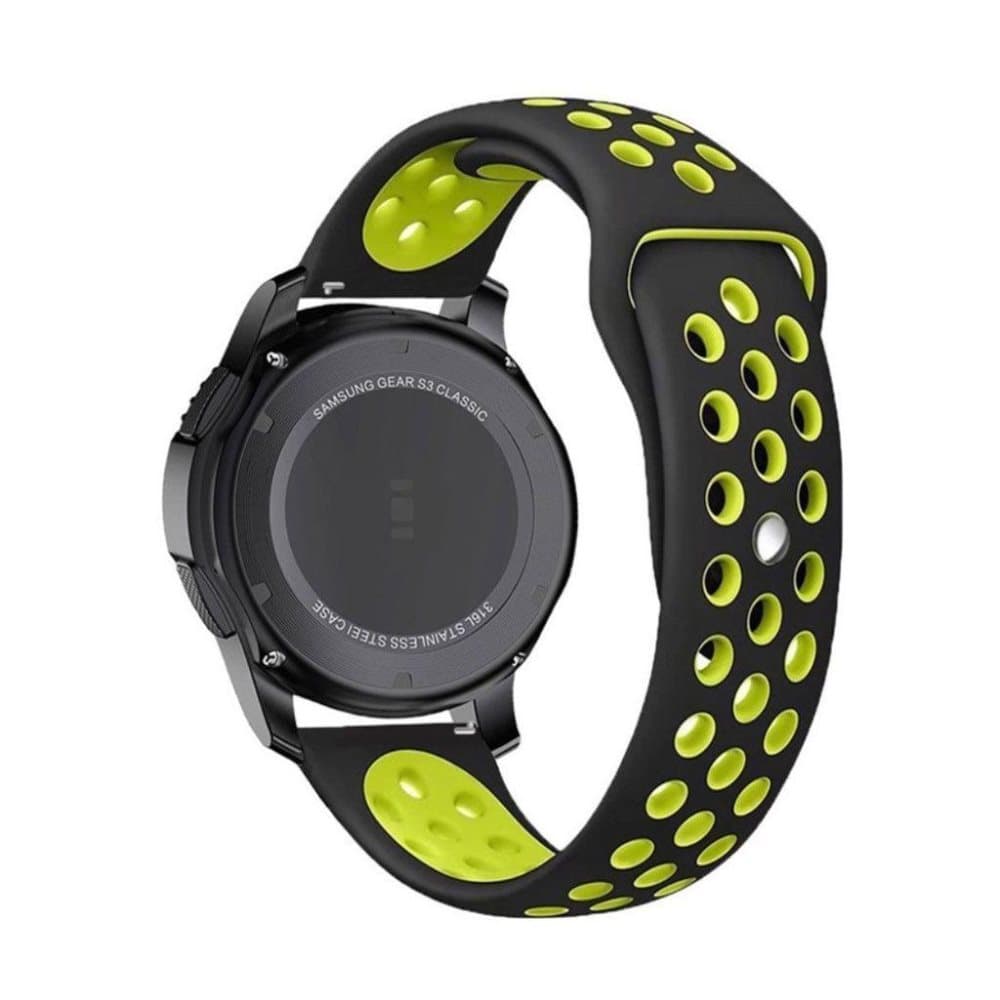 Samsung Gear S3 Kaksisävyinen Silikooni Vaihto ranneke - Vih