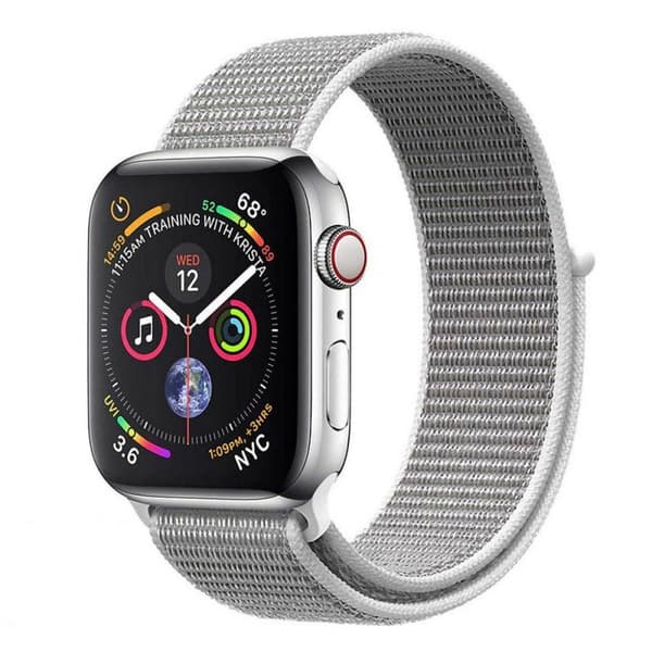Apple Watch 4 (44mm) Nylon armbånd - Seashell