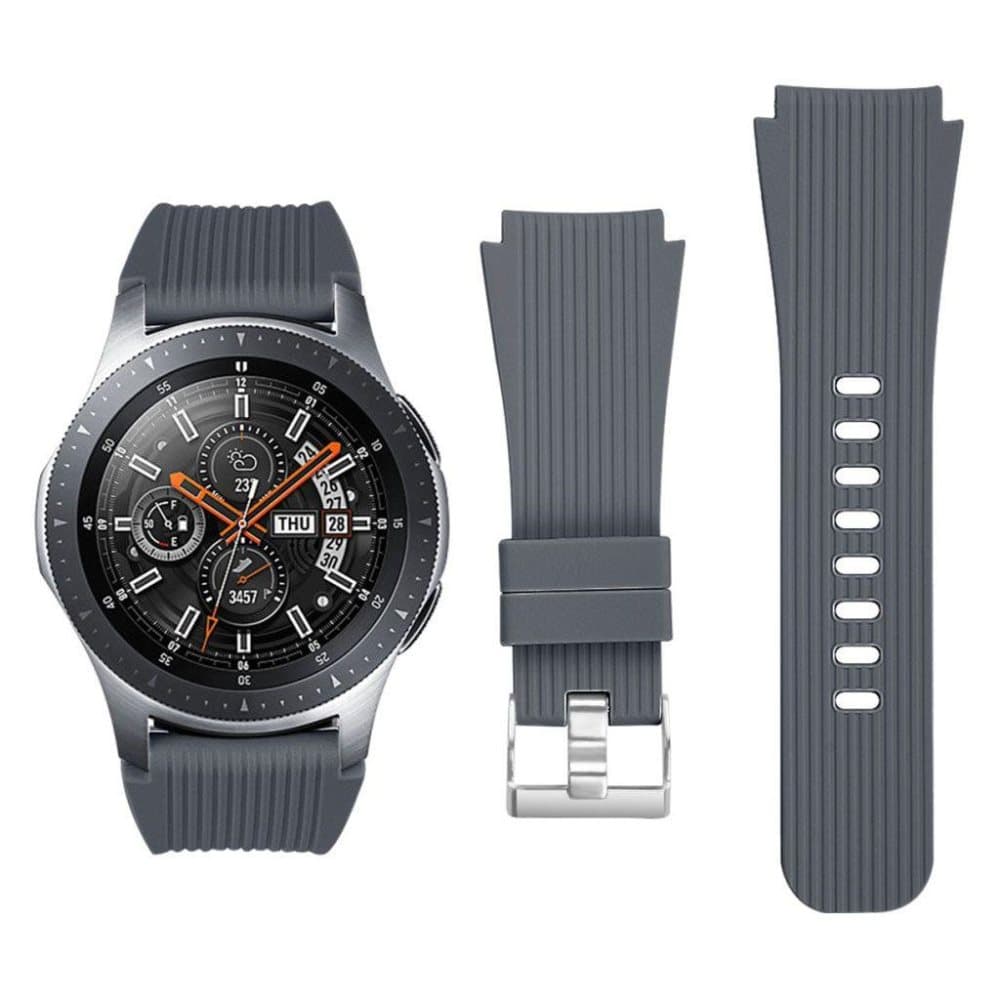 Samsung Galaxy Watch (46mm) pystysuora raidallinen silikooni