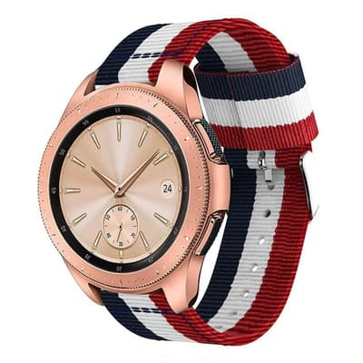 Samsung Galaxy Watch (42mm) raidallinen nailoni kangas kello