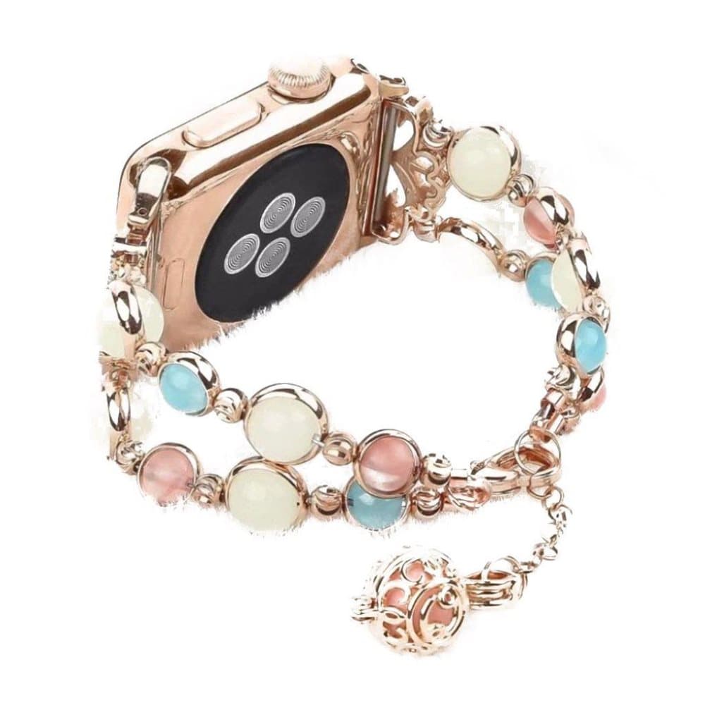 Apple Watch Series 4 40mm Lysende perle armbånd - Rødguld