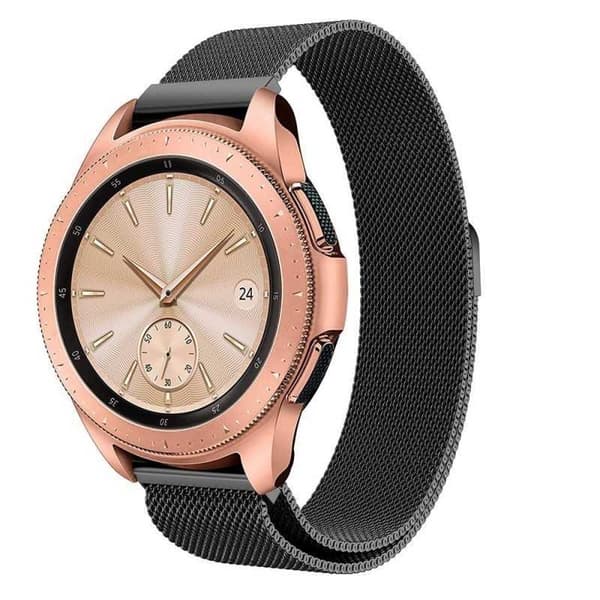 Universal Watch Band Milanese Loop 22mm - Sort