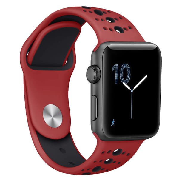 För Apple Watch 42/44mm  silikon Sport klockarmband