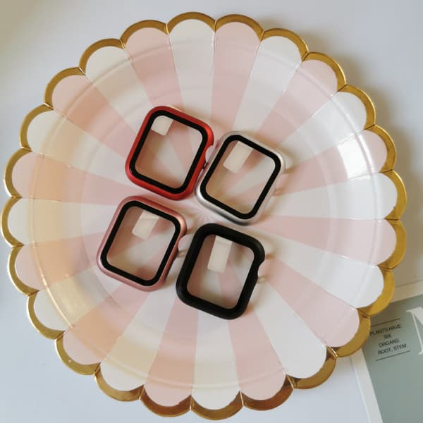 Skydd till Apple Watch 44mm titan/härdat glas