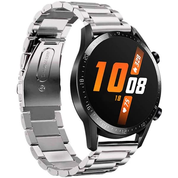 Huawei Watch GT2 ranneke ruostumatonta terästä - hopea