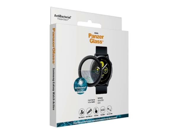 PanzerGlass Original - Skärmskydd för smart klocka - glas - ramfärg svart - för Samsung Galaxy Watch Active