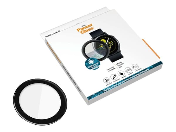 PanzerGlass Original - Skärmskydd för smart klocka - glas - ramfärg svart - för Samsung Galaxy Watch Active