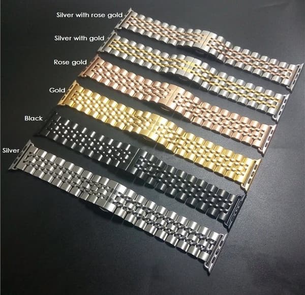 Apple Watch 4 - 44mm - Stilren stållänk Silver/Guld