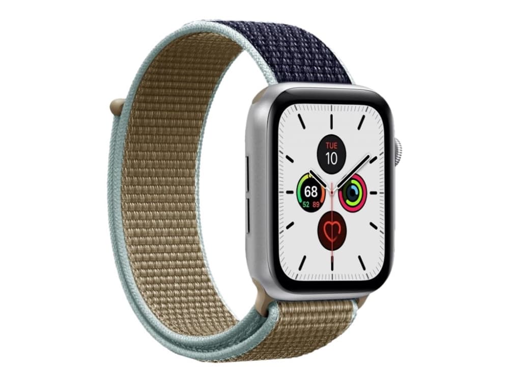 Puro Sport Band - Klokkestropp for smart armbåndsur - passer håndledd på 140 - 220 mm - hærgrønn - for Apple Watch (42 mm, 44 mm)