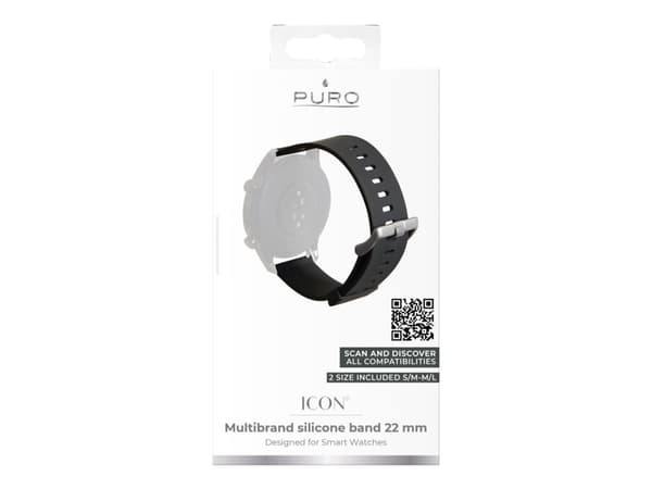 Puro ICON Multibrand - Klokkestropp for smart armbåndsur - størrelse S/M og M/L