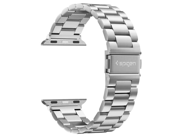 Spigen Modern Fit, Yhtye, Älykello, Hopea, Apple, Ruostumaton teräs, 44 mm