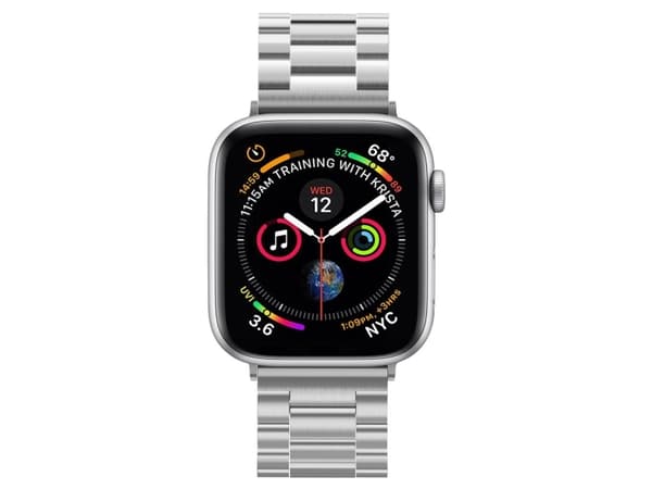 Spigen Modern Fit, Yhtye, Älykello, Hopea, Apple, Ruostumaton teräs, 44 mm