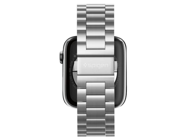 Spigen Modern Fit, Yhtye, Älykello, Hopea, Apple, Ruostumaton teräs, 44 mm