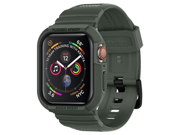 Spigen 062CS26016, Band, Smartwatch, Grön, Apple, Watch Series 4, Termoplastisk polyuretan (TPU)
