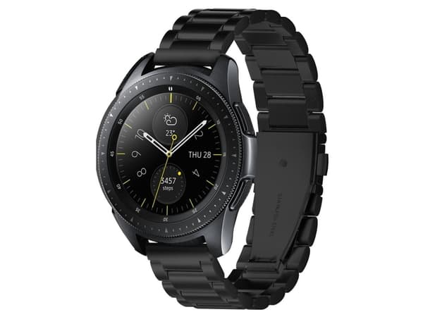 Spigen 600WB24980, Band, Smartwatch, Svart, Samsung, Galaxy Watch, Rostfritt stål