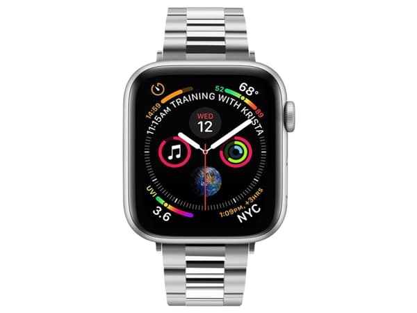 Spigen 061MP25943, Band, Smartwatch, Silver, Apple, Watch Series 5 / 4 (40mm), Rostfritt stål