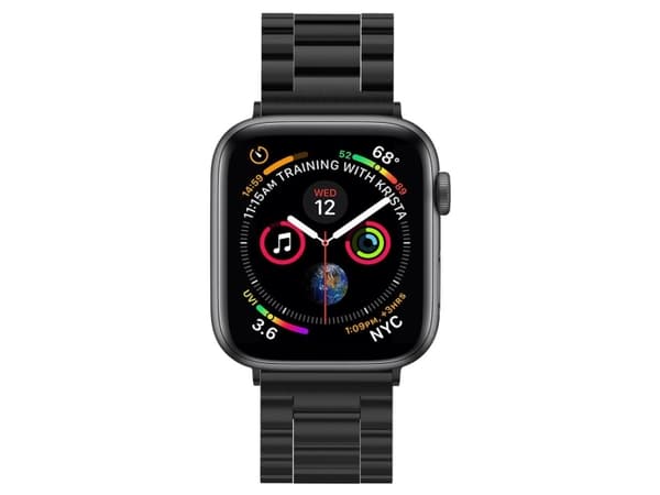 Spigen Modern Fit, Band, Svart, Apple, Rustfritt stål, 44/42 mm