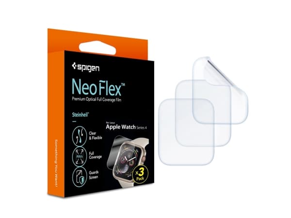 Spigen Neo Flex, Näytönsuoja, Älykello, Läpinäkyvä, Apple, Series 5 40mm (2019) Series 4 40mm (2018), Kirkas näytönsuoja