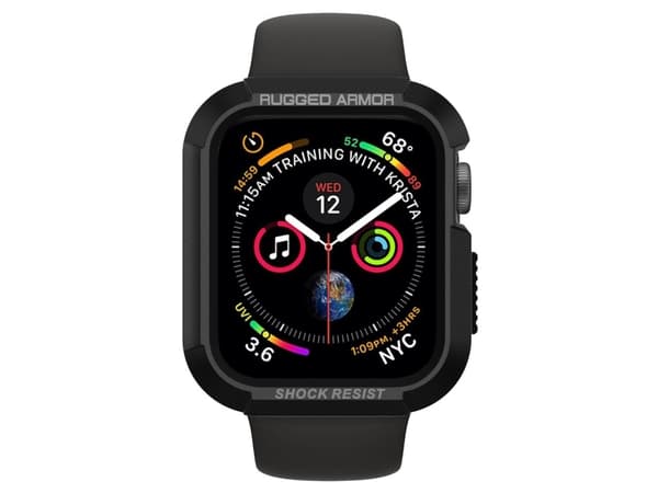 Spigen 062CS24469, Etui, Smartklokke, Sort, Apple, Apple Watch Series 4 (44mm), Termoplastisk polyuretan (TPU)