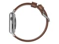 Miniatyrbilde 5 av 5: Nomad Modern Strap - Limited Edition - klokkestropp for smart armbåndsur - 150-210 mm - brun, sølvmaskinvare - for Apple Watch Hermès Series 9, Serie