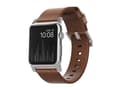 Miniatyrbilde 2 av 5: Nomad Modern Strap - Limited Edition - klokkestropp for smart armbåndsur - 150-210 mm - brun, sølvmaskinvare - for Apple Watch Hermès Series 9, Serie