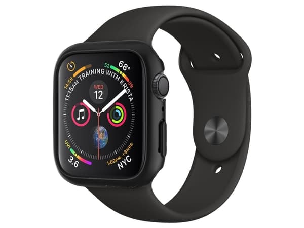 Spigen 062CS24474, Kotelo, Älykello, Musta, Apple, Apple Watch Series 4 (44mm), Polykarbonaatti