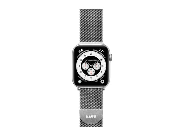 LAUT Steel Loop, Band, Smartklokke, Sølv, Apple, Apple Watch 42/44/45 mm, Rustfritt stål