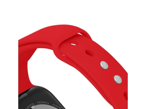Crong Liquid - Apple Watch-bånd 42/44/45/49 mm (rød)