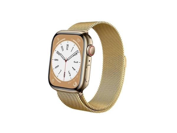 Crong CRG-40MST-GLD, Klokkereim, Apple, Apple Watch 38/40/41mm, Rustfritt stål