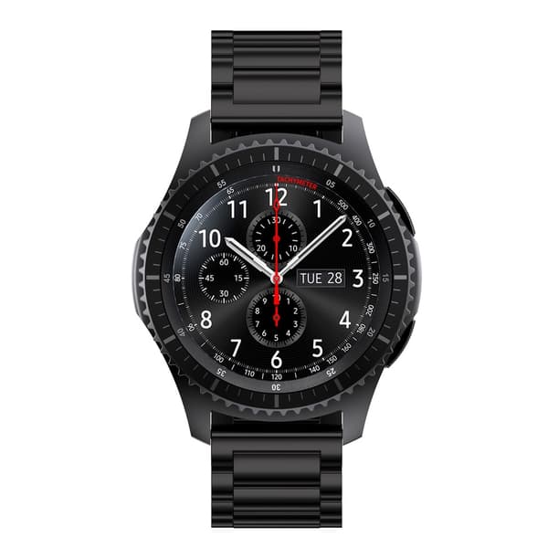Metallarmband Till Samsung Gear S3 Frontier/S3 Classic Svart