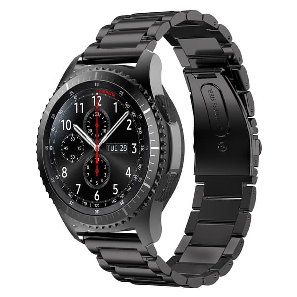Metallarmband Till Samsung Gear S3 Frontier/S3 Classic Svart