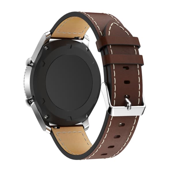 Klassiskt Läderarmband Samsung Gear S3 Frontier/S3 Classic Coffee