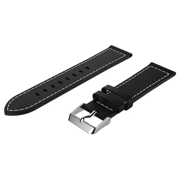 Klassiskt Läderarmband Samsung Galaxy Watch 46mm Svart
