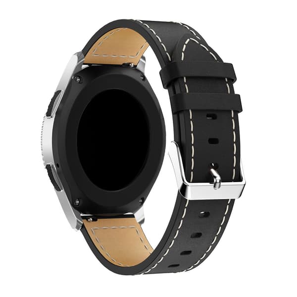 Klassiskt Läderarmband Samsung Galaxy Watch 46mm Svart