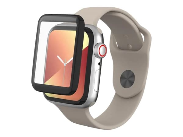 ZAGG InvisibleShield GlassFusion - Skjermbeskyttelse for smart armbåndsur - glass - rammefarge svart - for Apple Watch Hermès Series 9, Series 10, Se
