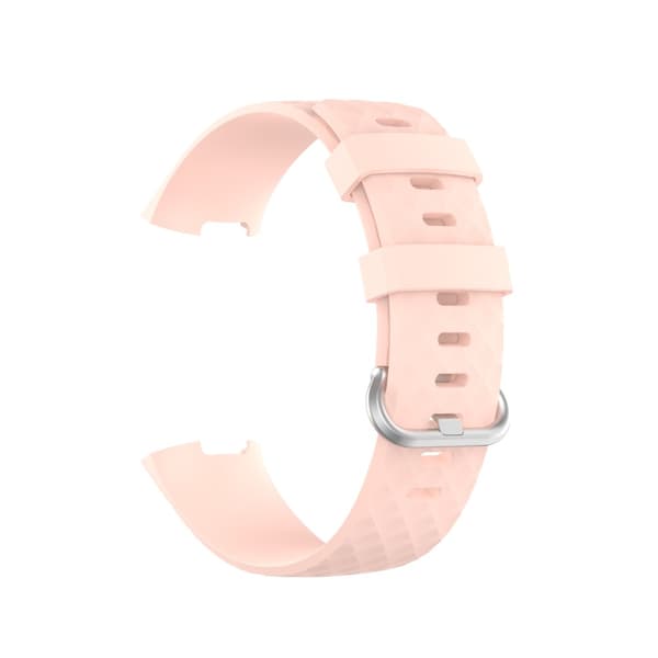 Silikonarmband Till Fitbit Charge 3/4 Rosa
