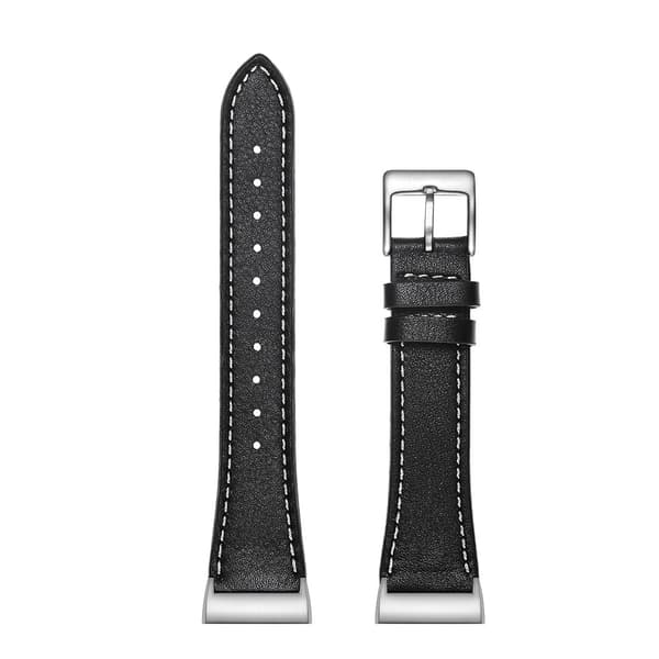 Äkta Läderarmband Fitbit Charge 3/4 Svart
