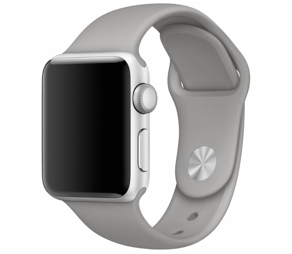 Urrem til Apple Watch i silikone, 42/44mm, stone