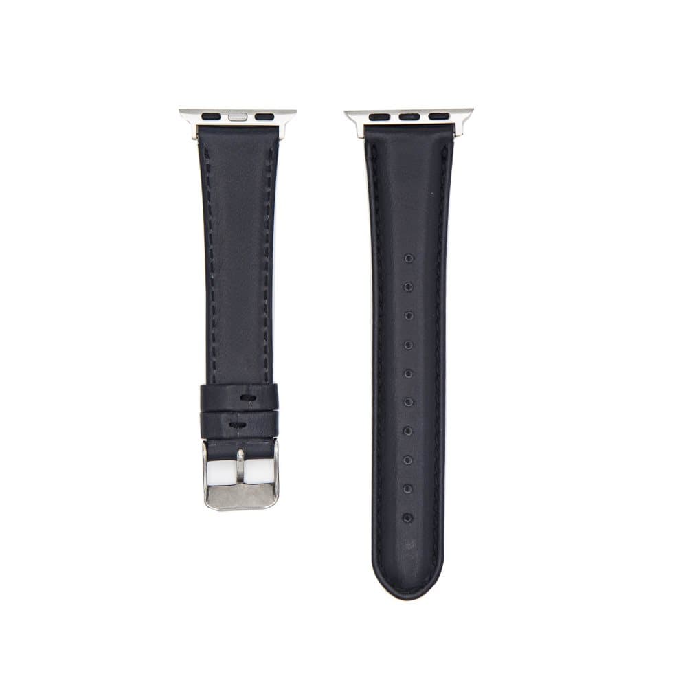 Urrem til Apple Watch i læder, 42/44mm, sort