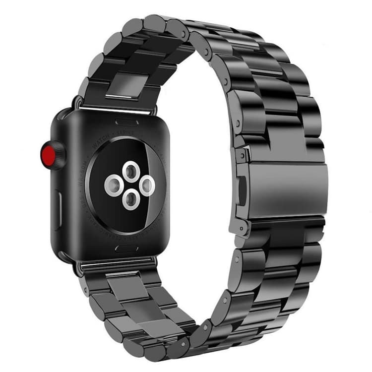 Urrem til Apple Watch i rustfrit stål, 42/44mm , sort