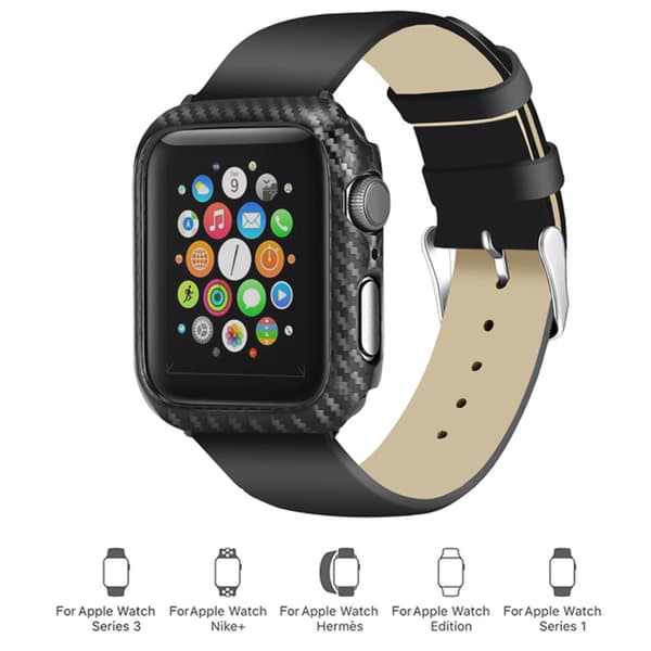 iWatch 4/5 - Skyddande Skal i Karbonfiber