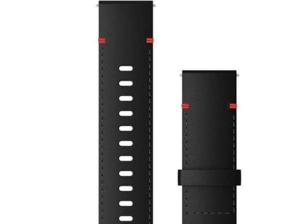 Garmin Quick Release Band - Klokkestropp for smart armbåndsur - 130 - 200 mm - black leather with slate hardware - for Legacy Hero Series First Aveng