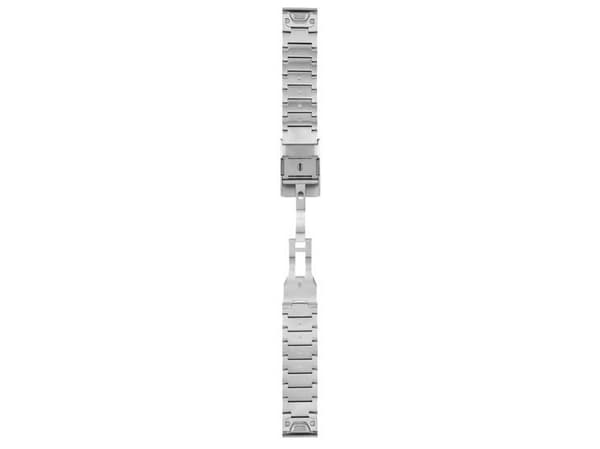 Garmin QuickFit - KlocKräm för smart klocka - rostfritt stål - för Approach S60; D2; fenix 5, 5 PLUS; fenix 6; Forerunner 935; MARQ; quatix 5, 5 Sapp